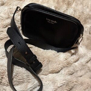 Kate Spade Black Pebbled Crossbody Bag